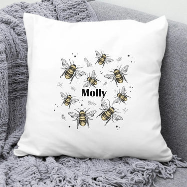 Custom Be Kind Bee Scatter Cushion - Inspirational Gift - Birthday Present for Mates - DENMARY